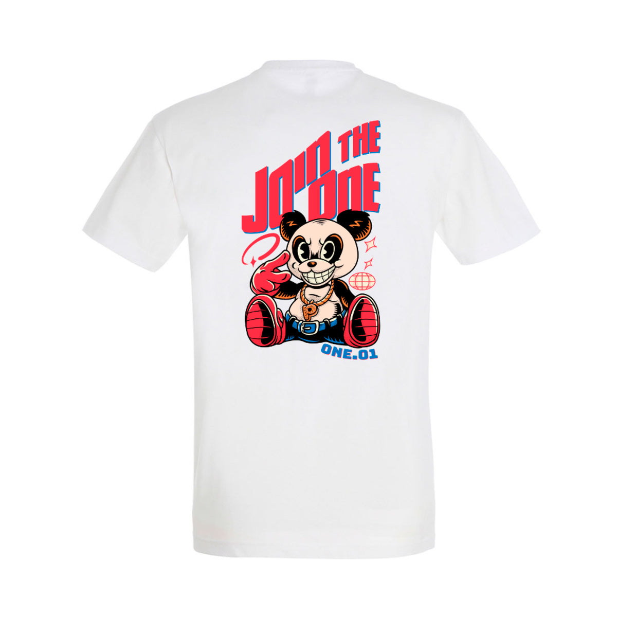 T-Shirt Panda Blanc